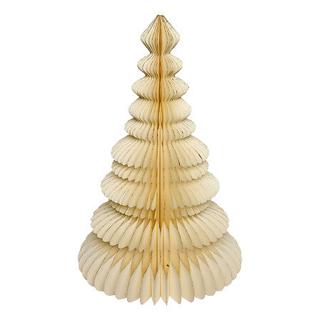 Albero di Natale Kami in carta écru 60 cm