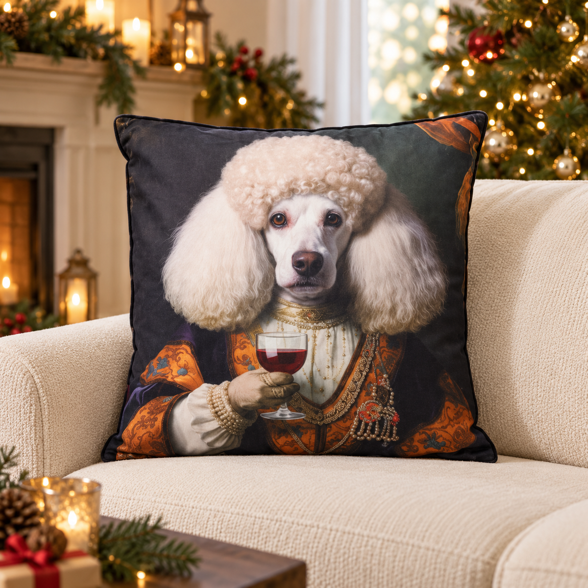 Cuscino decorativo con stampa animale 40×40 cm
