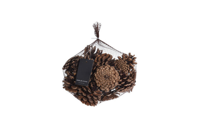 Pigne naturali decorative 300 g per addobbi natalizi