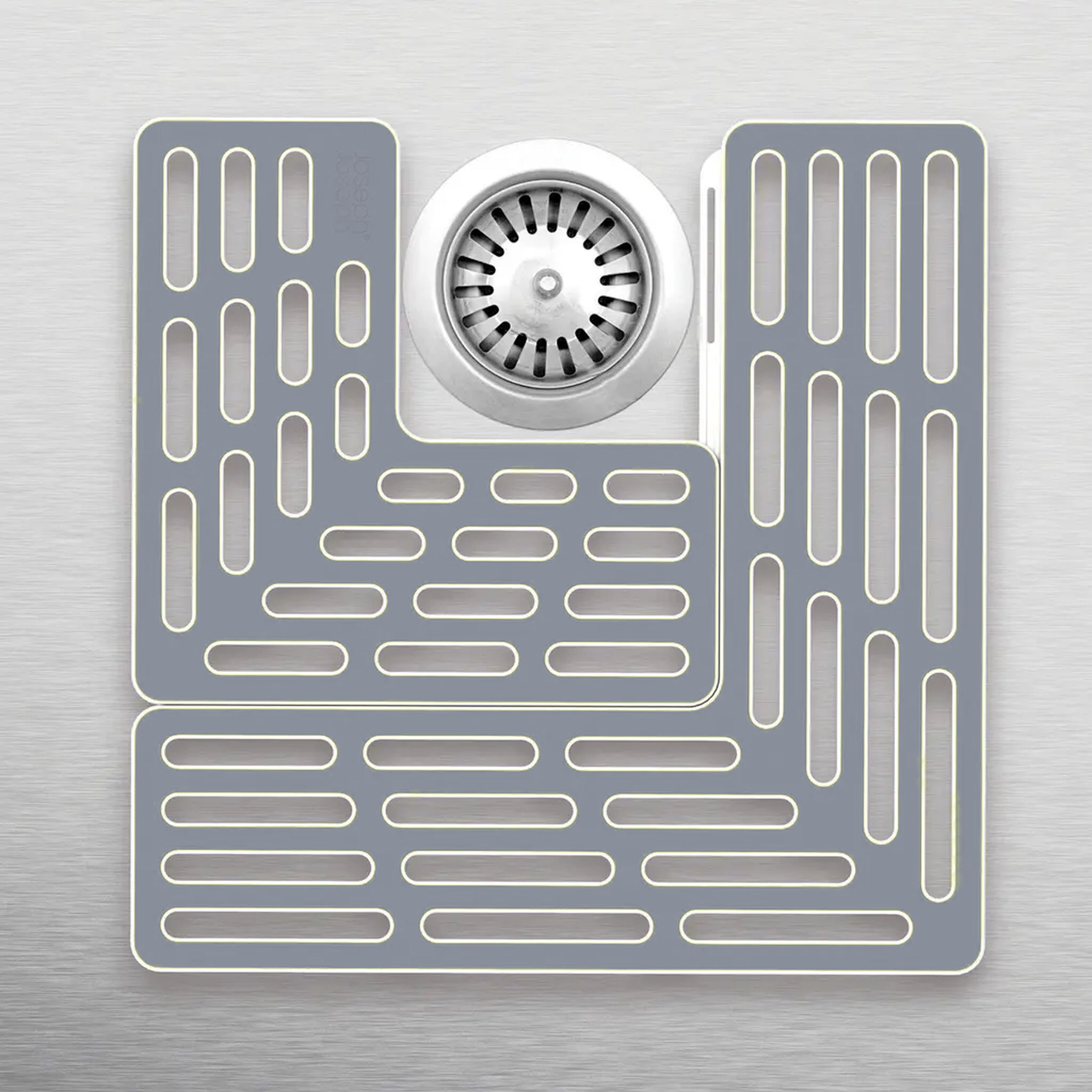 Tappetino protettivo regolabile per lavello in TPR/ABS grigio – Sink Saver