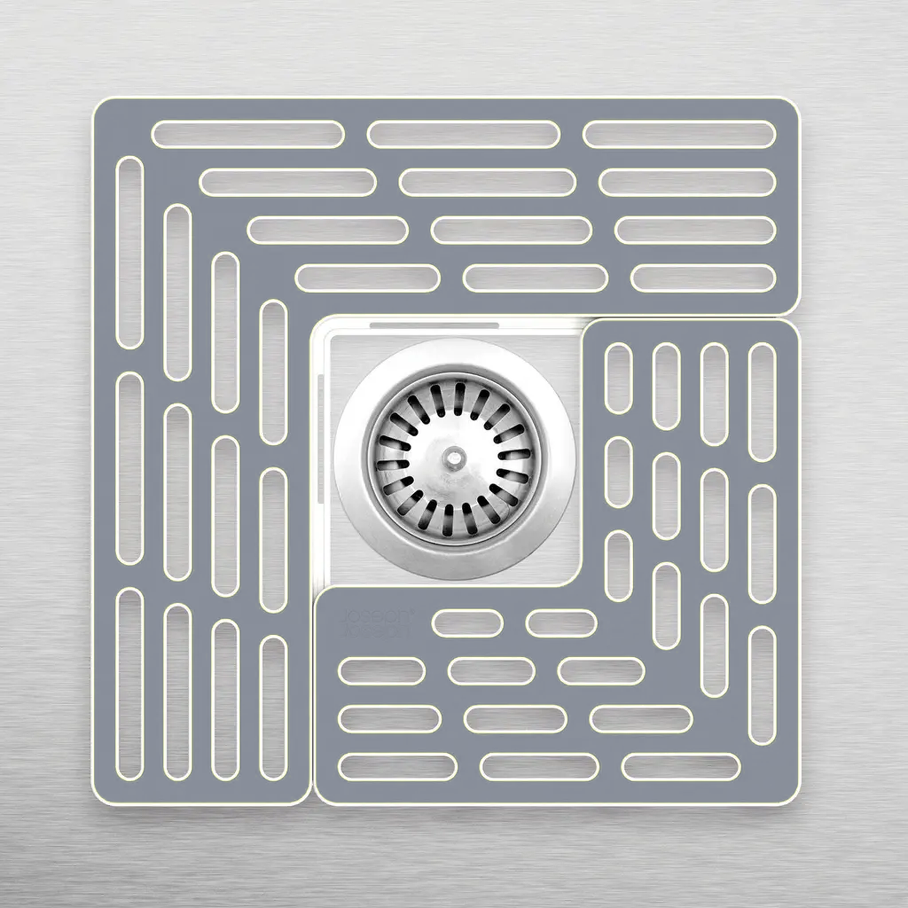 Tappetino protettivo regolabile per lavello in TPR/ABS grigio – Sink Saver