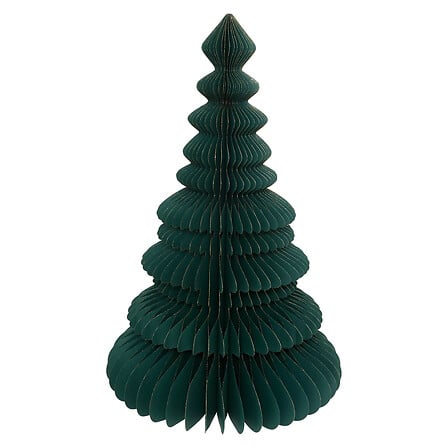 Albero di Natale in carta verde a nido d’ape 90 cm