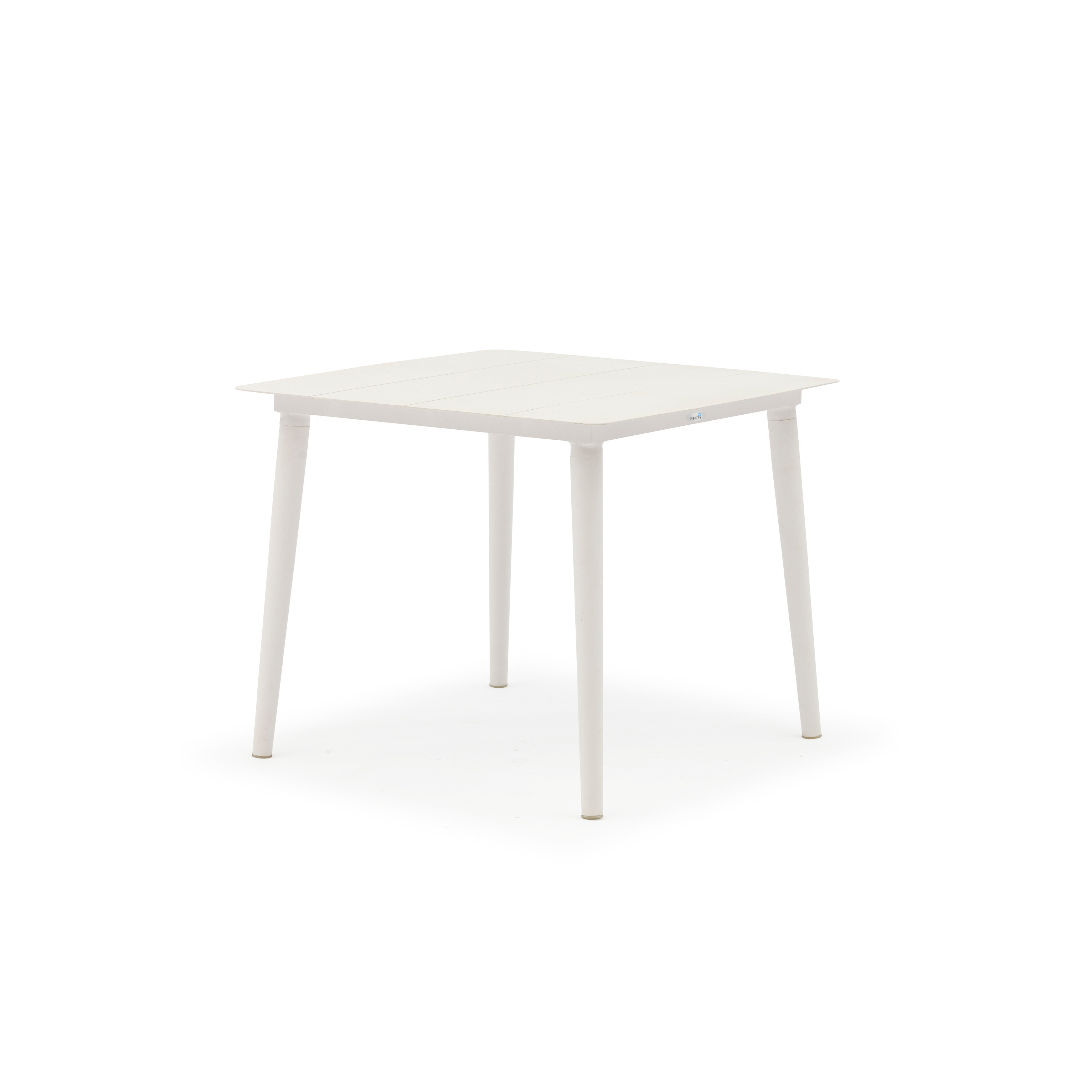Tavolo da giardino in alluminio con base ai bordi – Graffe 90 quadrato