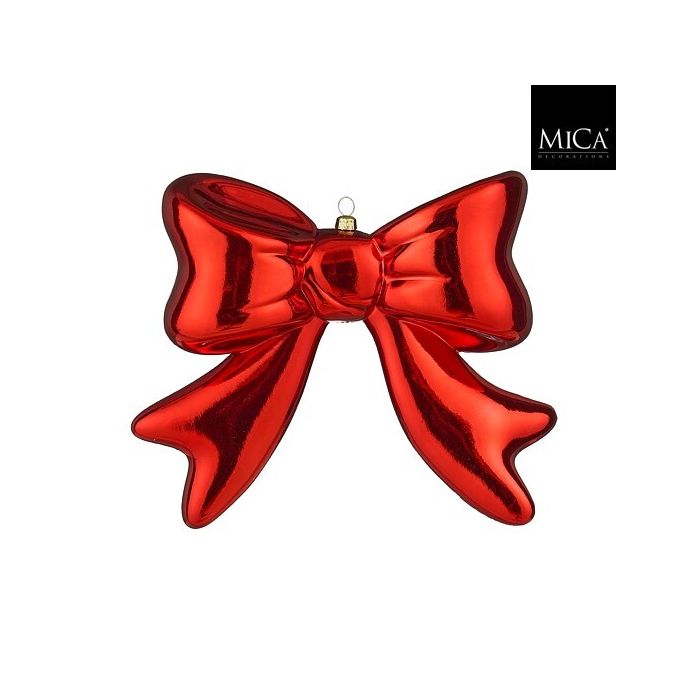Fiocco natalizio rosso da appendere 20 cm – Mica Decorations