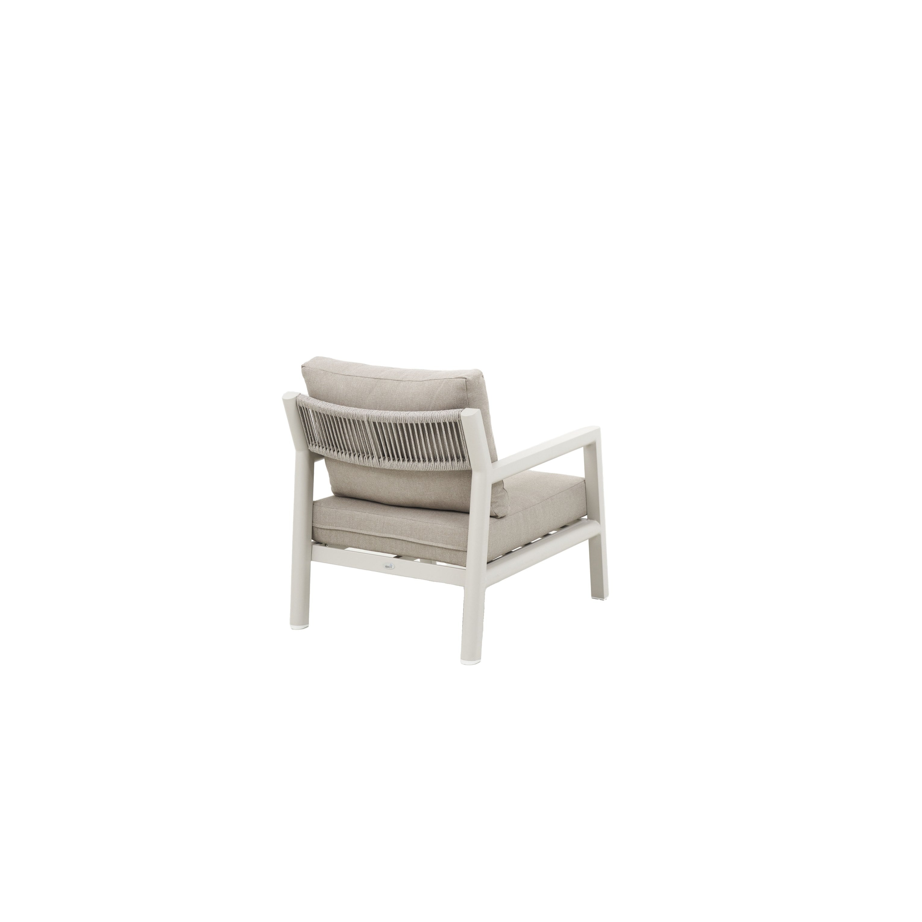 Salotto da giardino completo 4 posti in alluminio con cuscini – Alessia