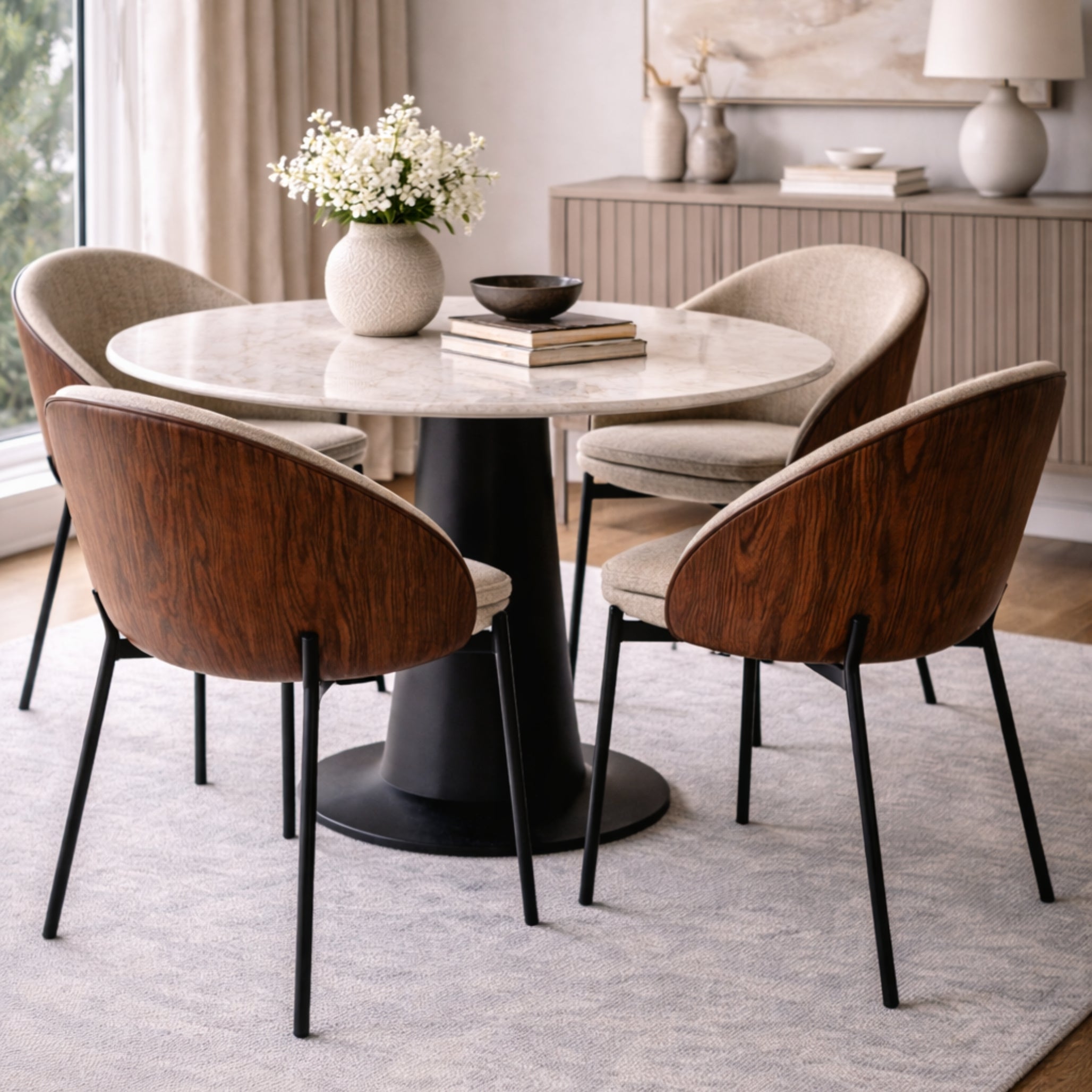 Sedia Narvia marrone