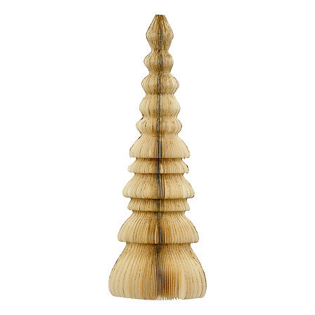 Albero di Natale Kami in carta écru 60 cm