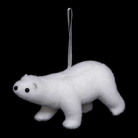 Animaletti natalizi bianchi da appendere – soggetti assortiti