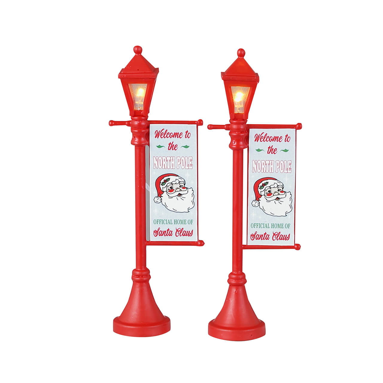 North Pole Lamppost, Set Of 2