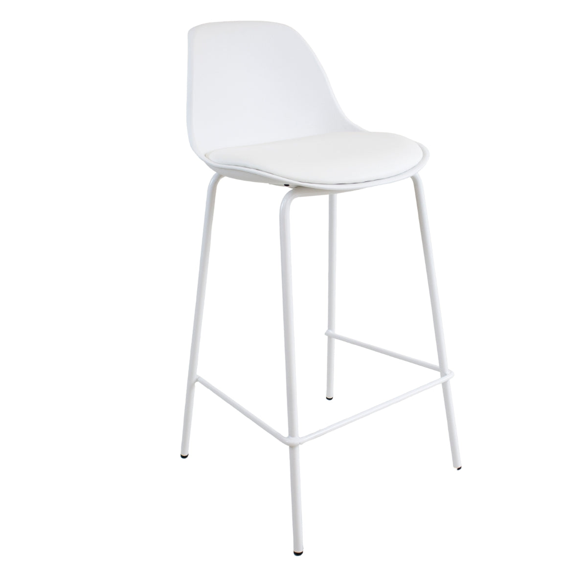 Sgabello Flora Bianco