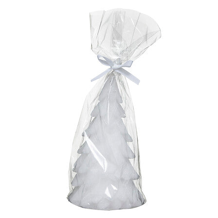 Candela natalizia ad albero con finitura metallizzata – 20 cm