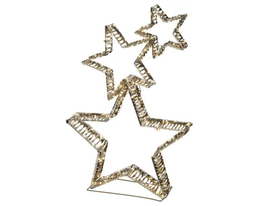Stelle natalizie luminose oro 80 cm con 350 micro LED – Kaemingk