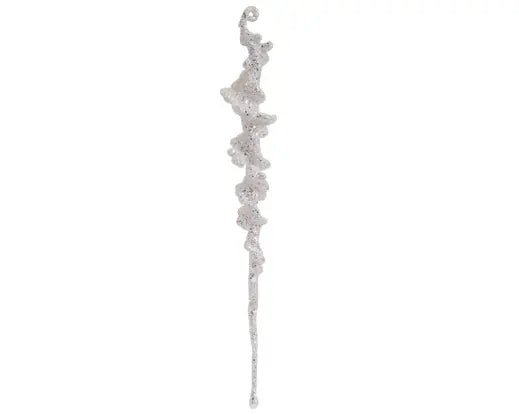 Pendente natalizio bianco glitter 25 cm – Kaemingk