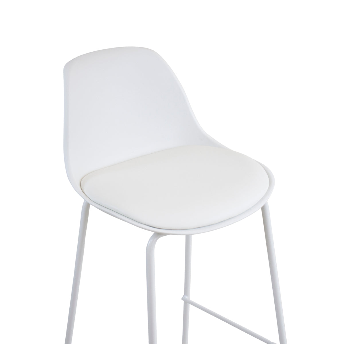 Sgabello Flora Bianco