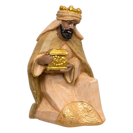Presepe in resina con 10 personaggi fino a 15 cm