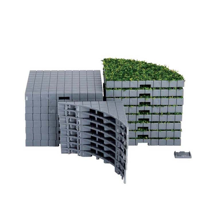 Plaza System (Grey, Round Grass) - 24 pz