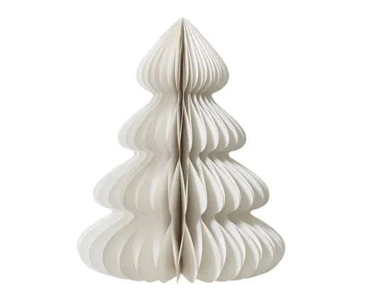 Albero di Natale in carta bianca con glitter champagne 90 cm – Kaemingk
