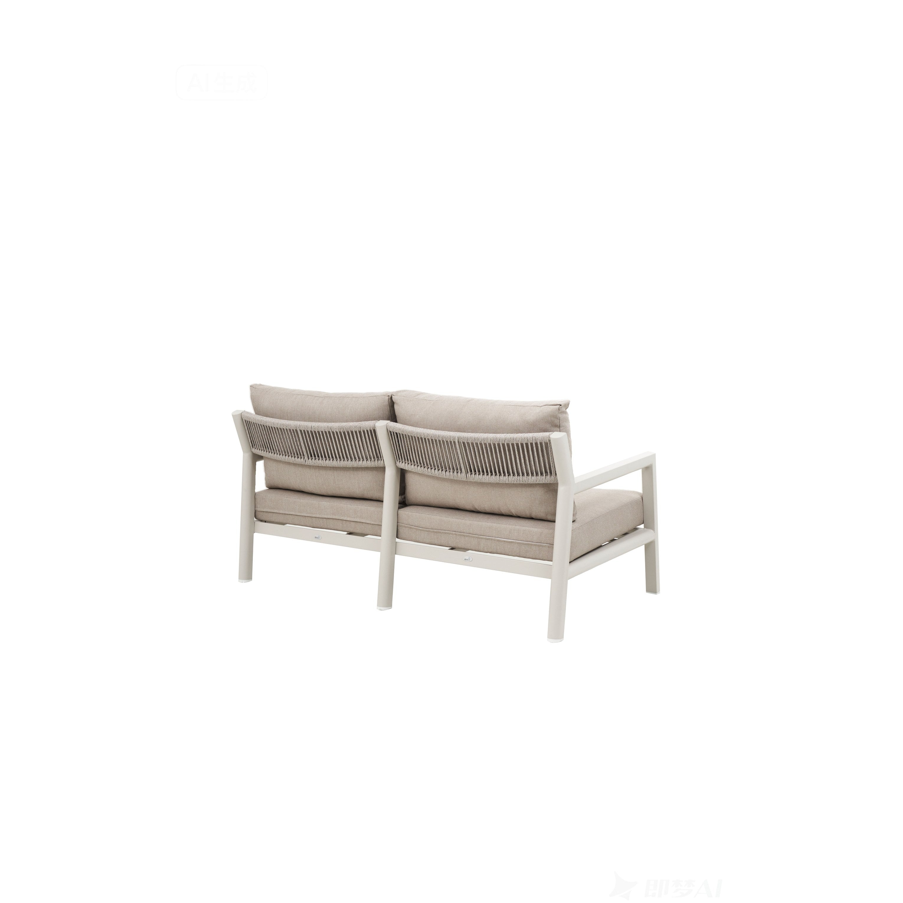 Salotto da giardino completo 4 posti in alluminio con cuscini – Alessia