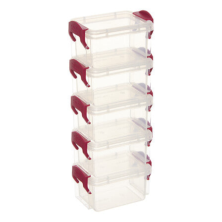 Mini contenitori trasparenti con chiusura a clip – assortiti
