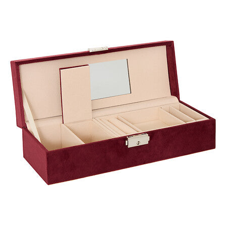 Portagioie bordeaux 28 cm con 8 scomparti