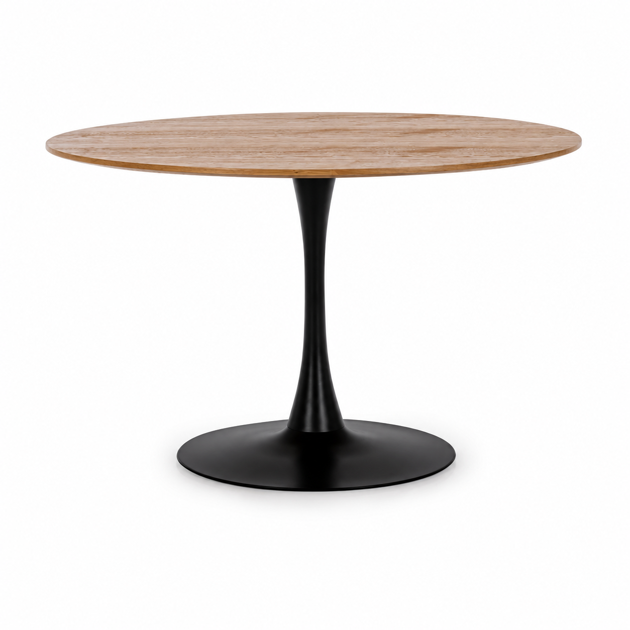 Tavolo rotondo da pranzo effetto legno con base tulip – Bloom