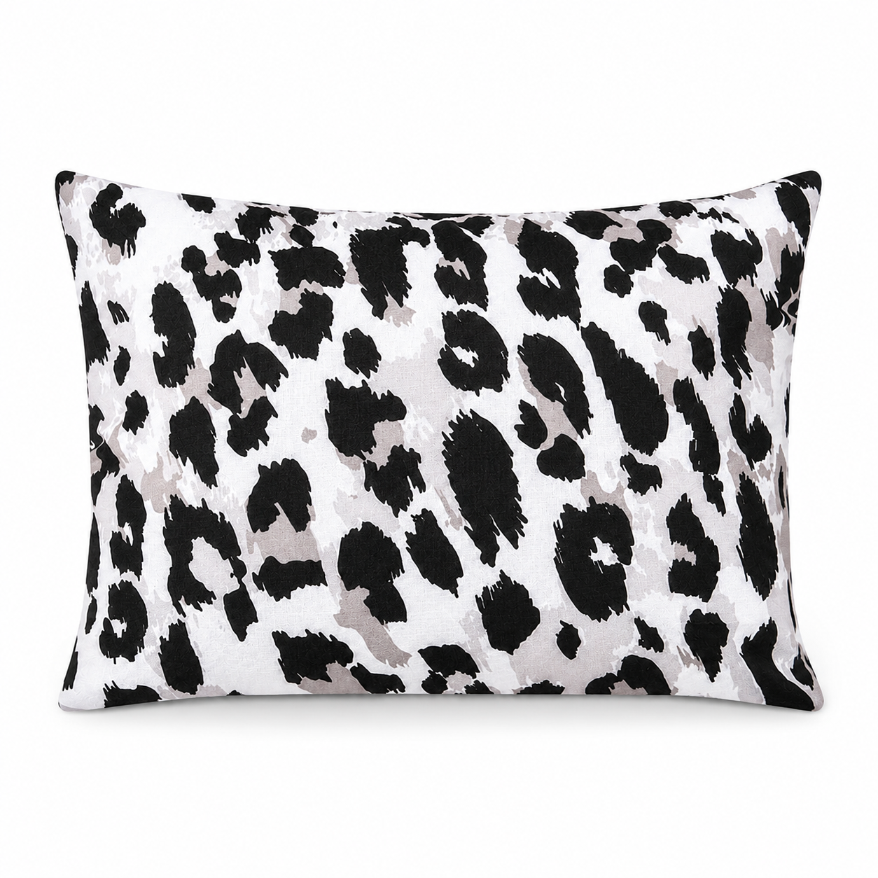 Cuscino da esterno fantasia animalier leopardata bianco e nero 30x50 cm – Felindra