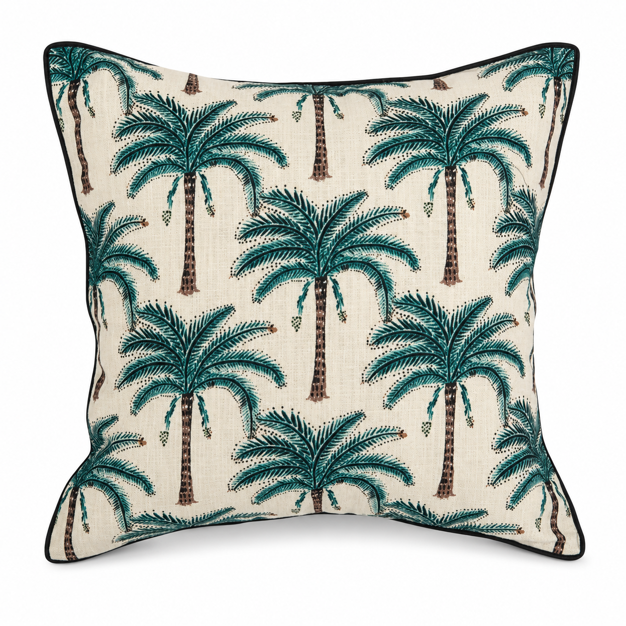 Cuscino da esterno con fantasia tropicale bianco caldo – Palm Resort