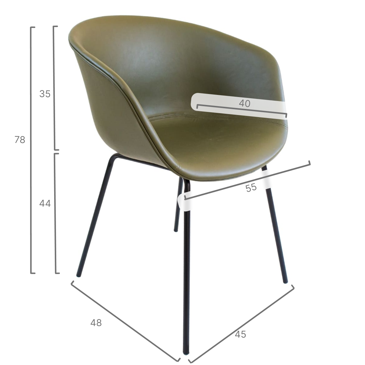 Sedia Kalo Verde Khaki