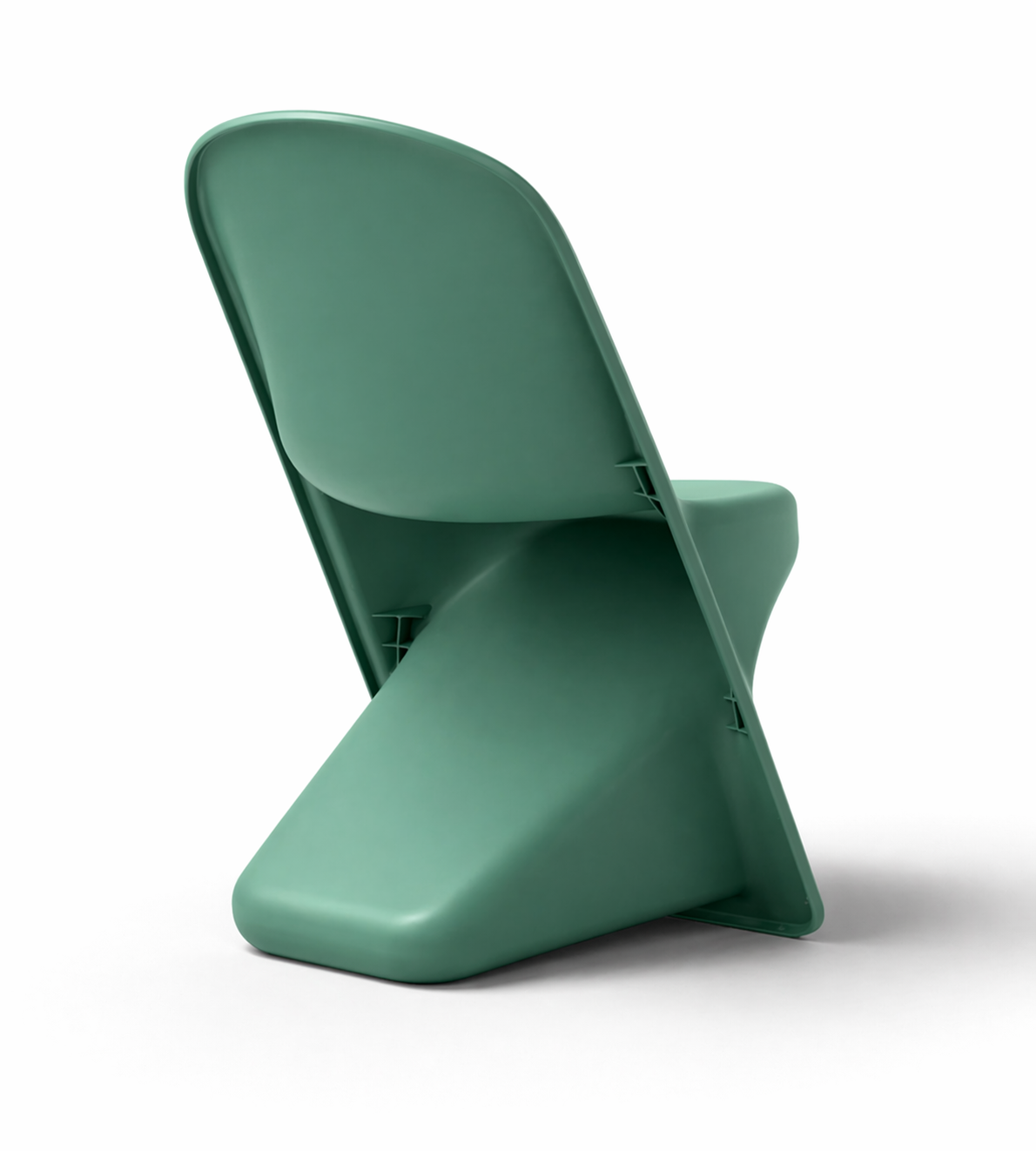 Sedia da giardino dal design sinuoso verde seal – Twist