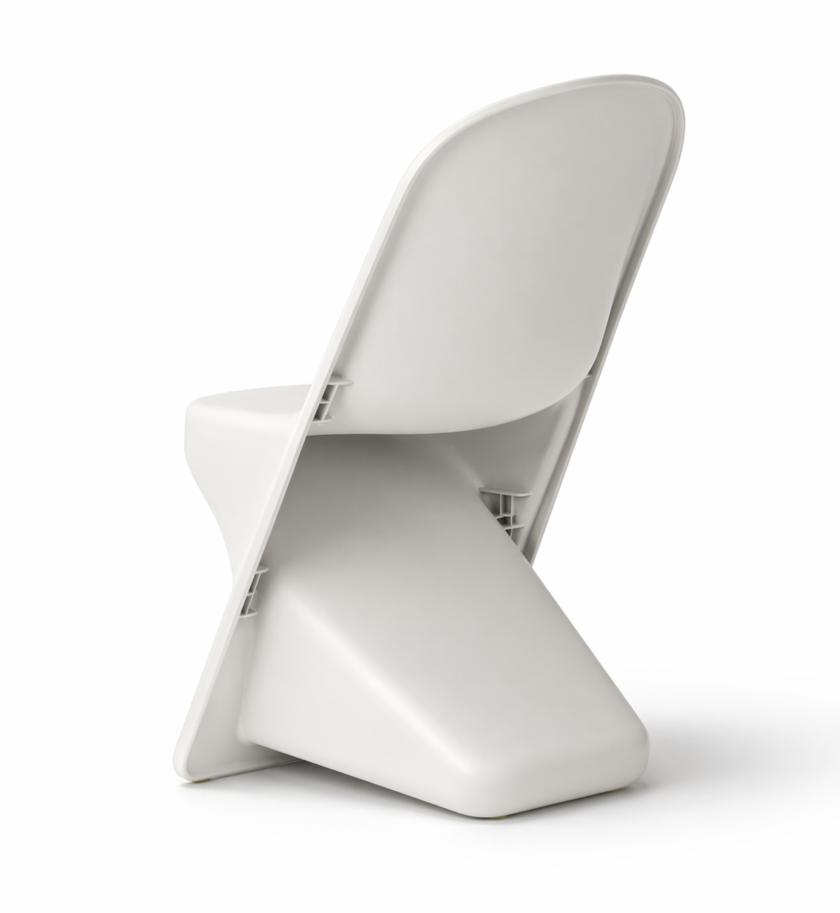 Sedia da giardino dal design sinuoso bianca – Twist