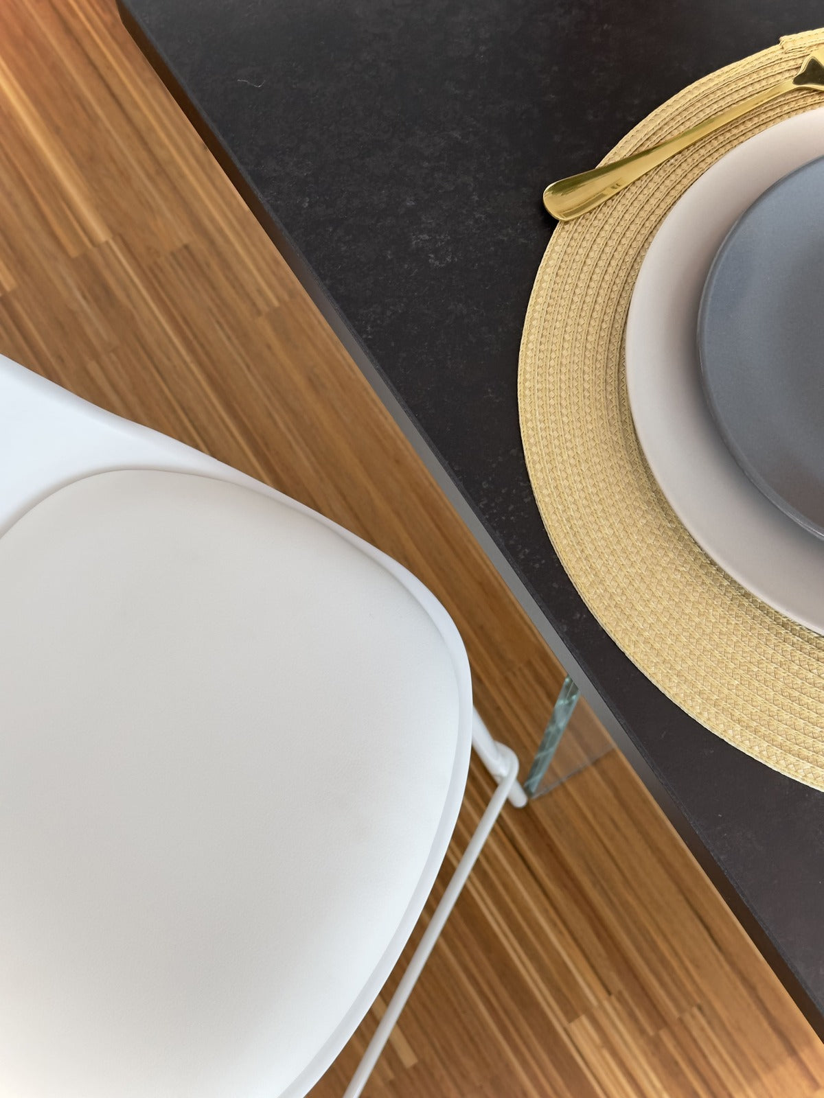 Sgabello Flora Bianco