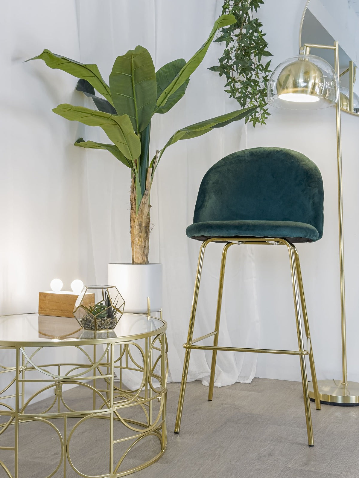 Sgabello Melanie Verde