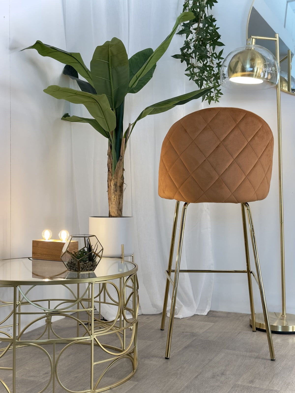 Sgabello Melanie Rosa Arancio