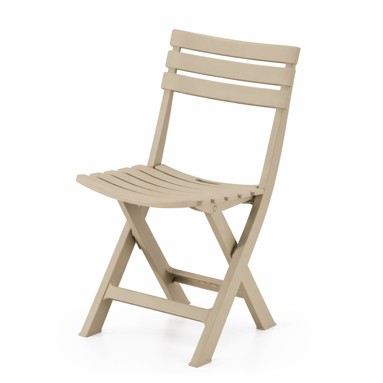 Sedia da giardino pieghevole a listelli tortora – Windy