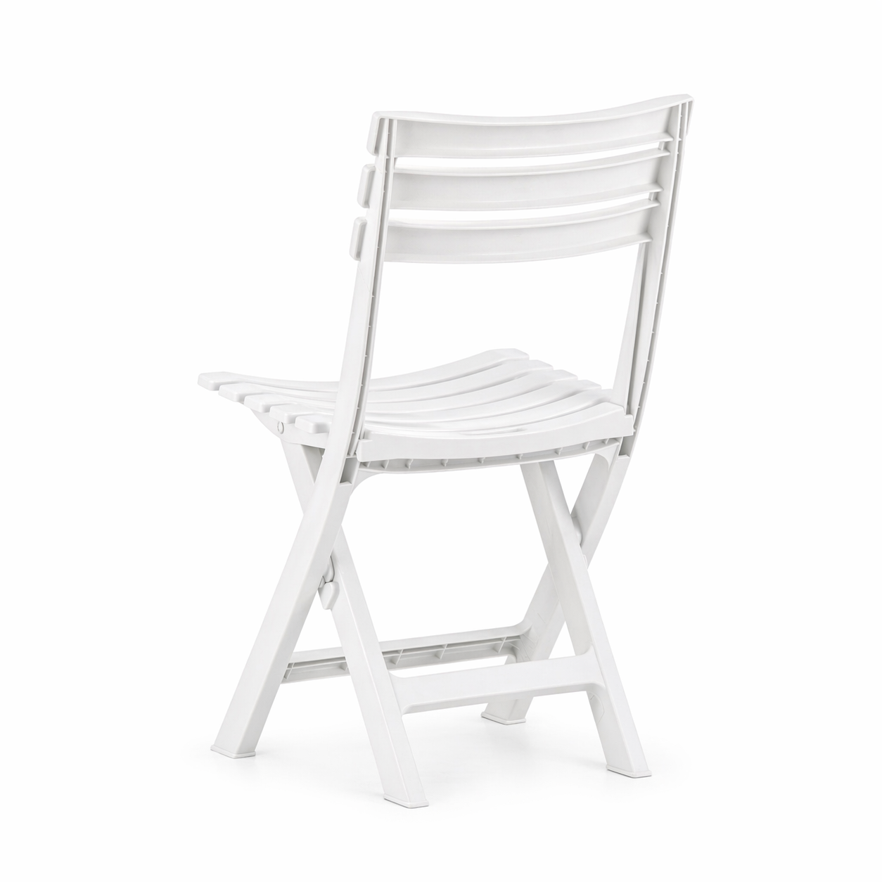 Sedia da giardino pieghevole a listelli bianca – Windy