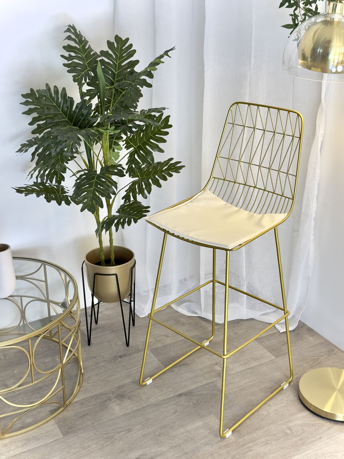 Sgabello Richa Gold