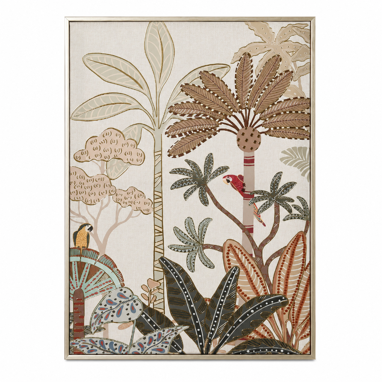 Quadro su tela con illustrazione botanica tropicale 30x40 cm – Deco