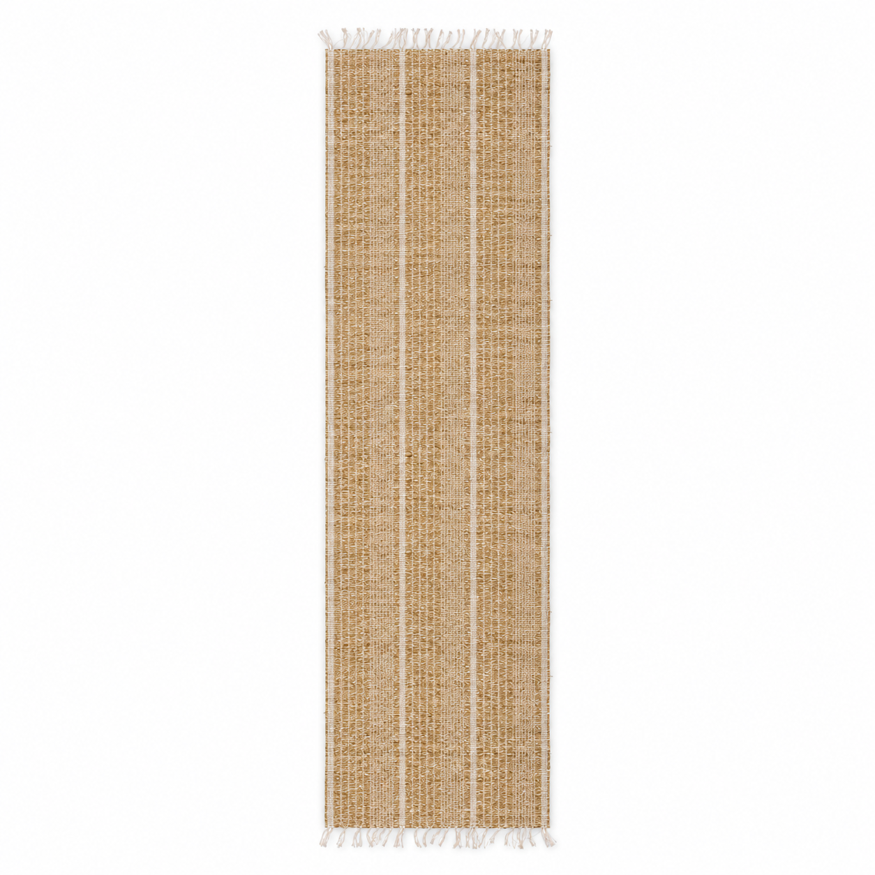 Runner da tavola in erba marina e cotone con frange – Seagrass
