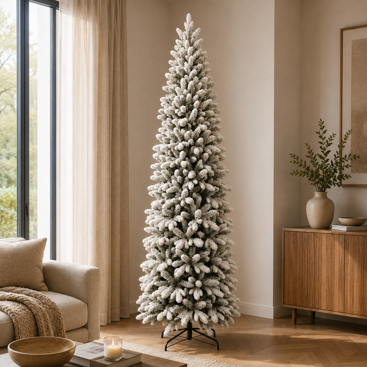 Albero di Natale Baden Innevato 210 cm