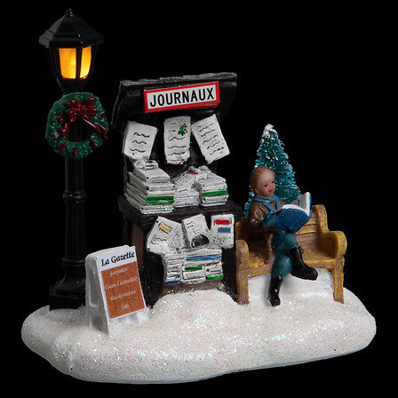 Stand natalizio luminoso LED per villaggio – 4 soggetti assortiti