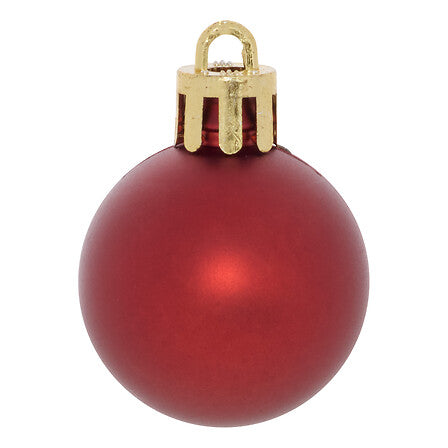 Palline di Natale granata Ø 3 cm – set da 18
