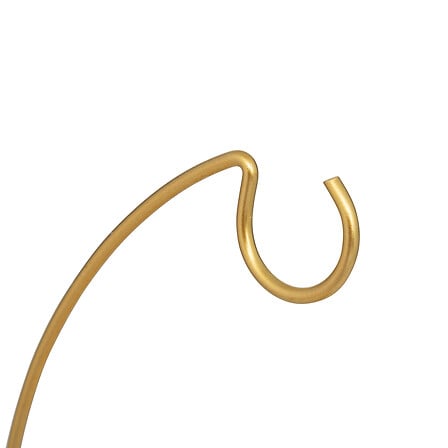 Supporto dorato in metallo per decorazioni natalizie 28 cm
