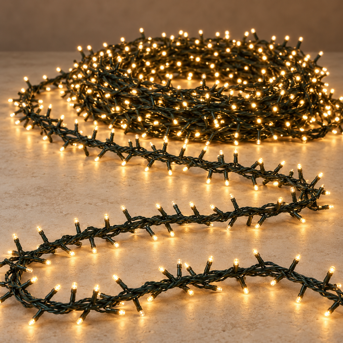 Luci di Natale Snake 1800 LED extra caldo 36 m con timer