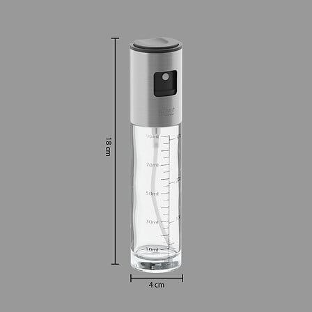 Dosatore spray per olio e aceto in vetro graduato 100 ml