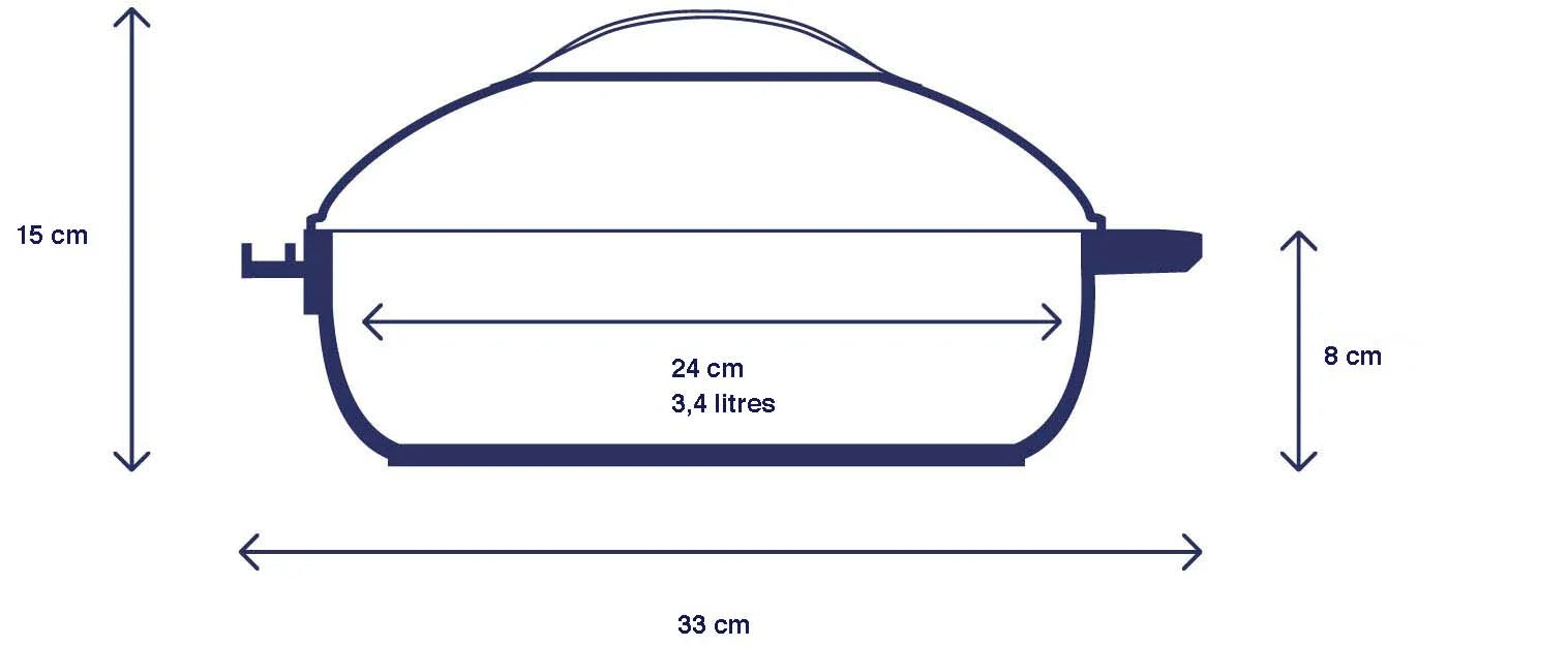La Favolosa Padella 24 cm multifunzione 8 in 1 antiaderente
