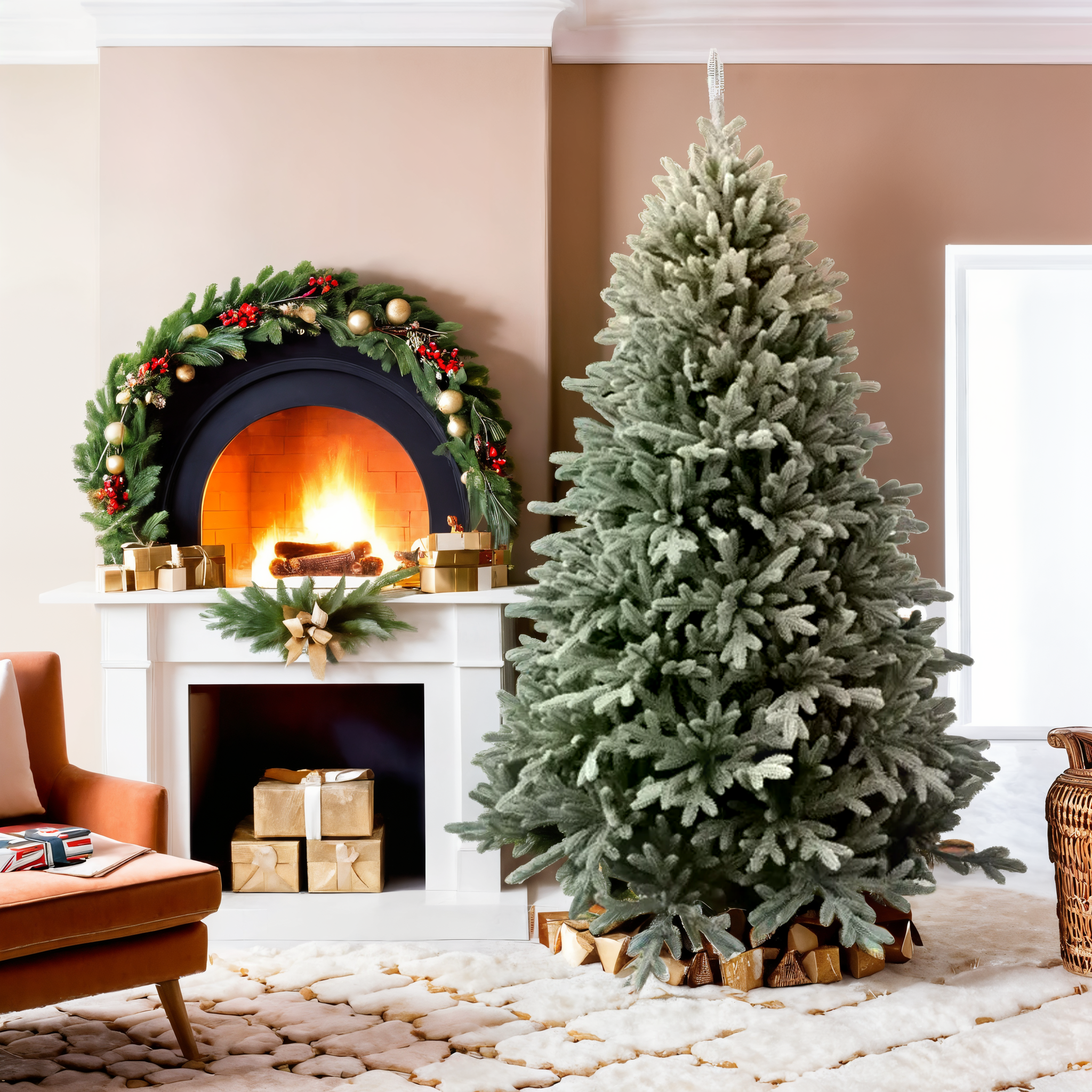 Albero di Natale Innevato Ginevra 180 cm