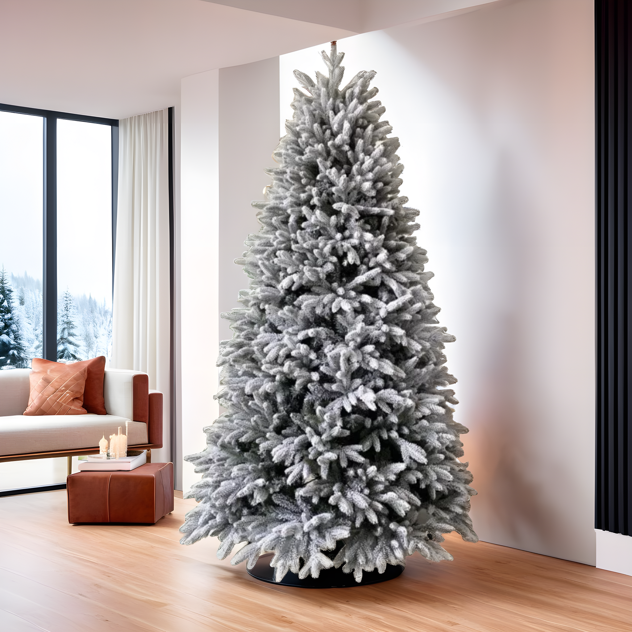 Albero di Natale Kennedy Innevato 180 cm