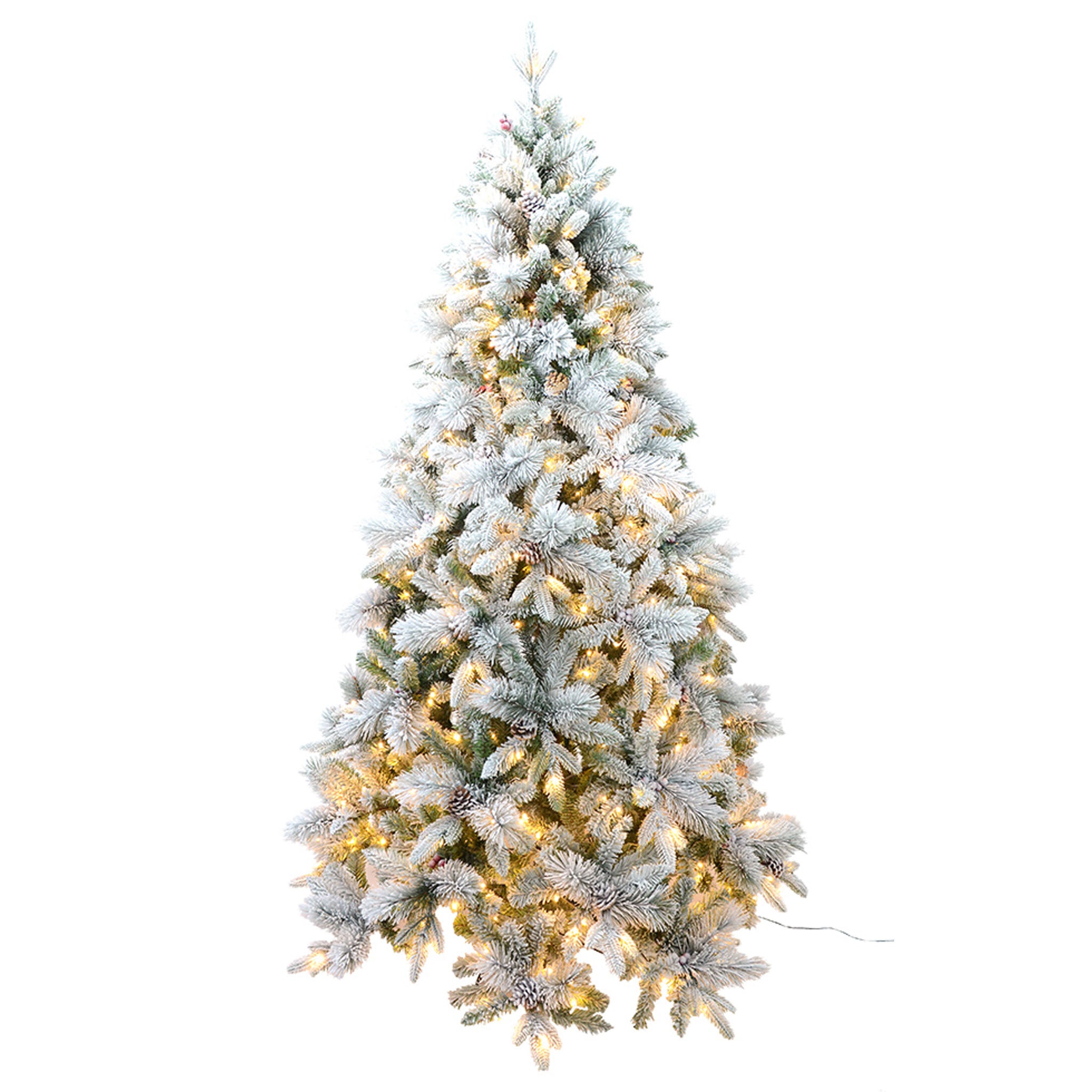Albero di Natale Oslo Innevato 210 cm LED