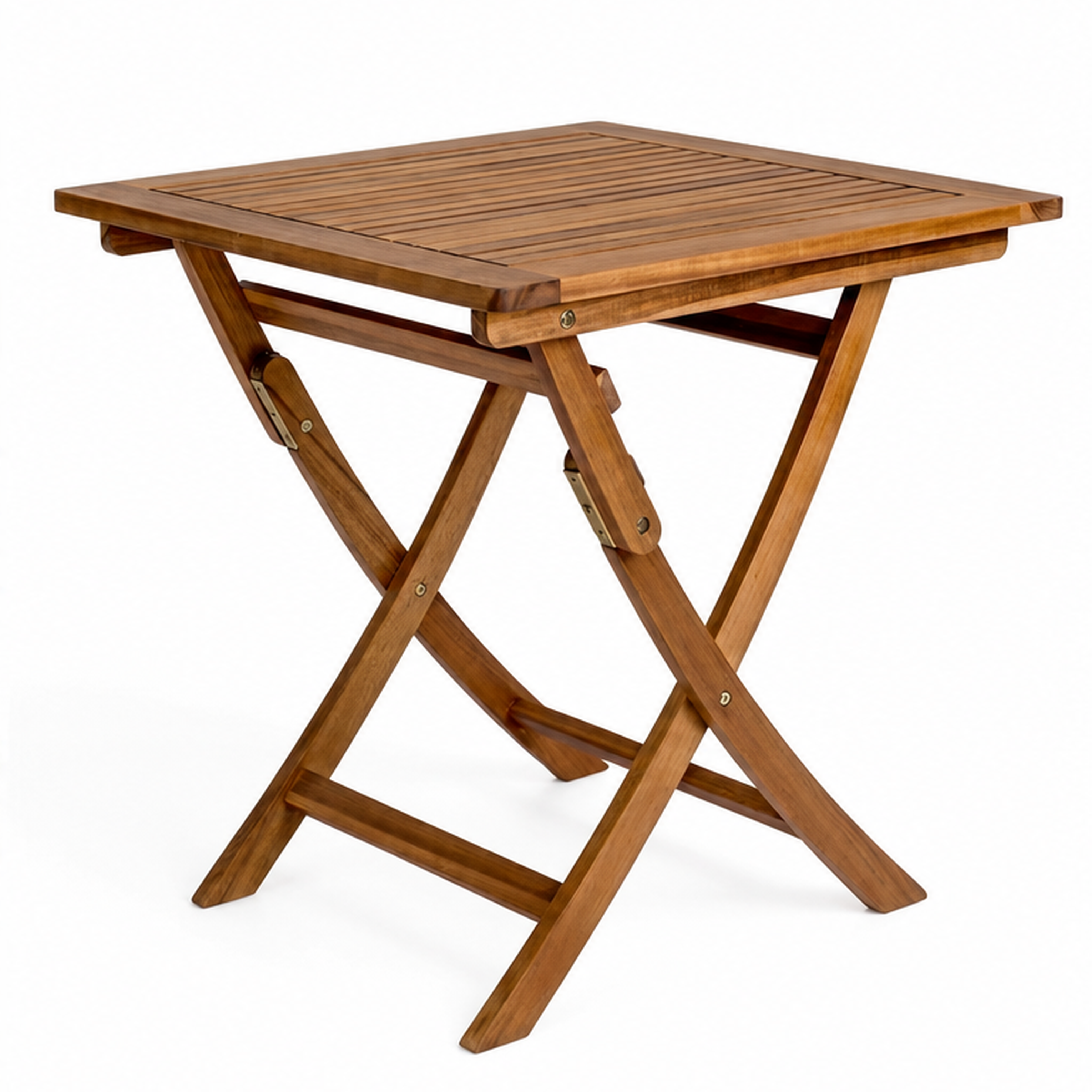 Tavolo da giardino pieghevole quadrato in legno riciclato 70x70 cm – Noemi