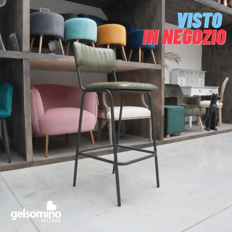 Sgabello Cognac Verde